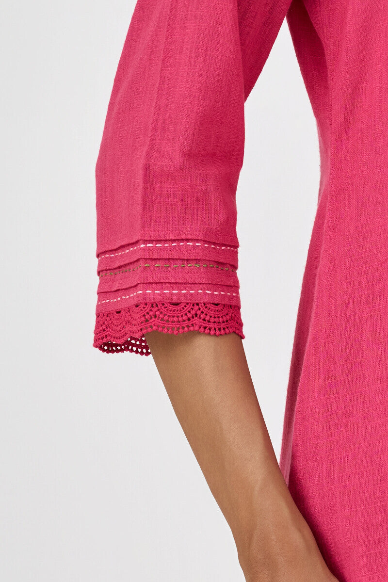 Roza Sehreen Raspberry Kurta