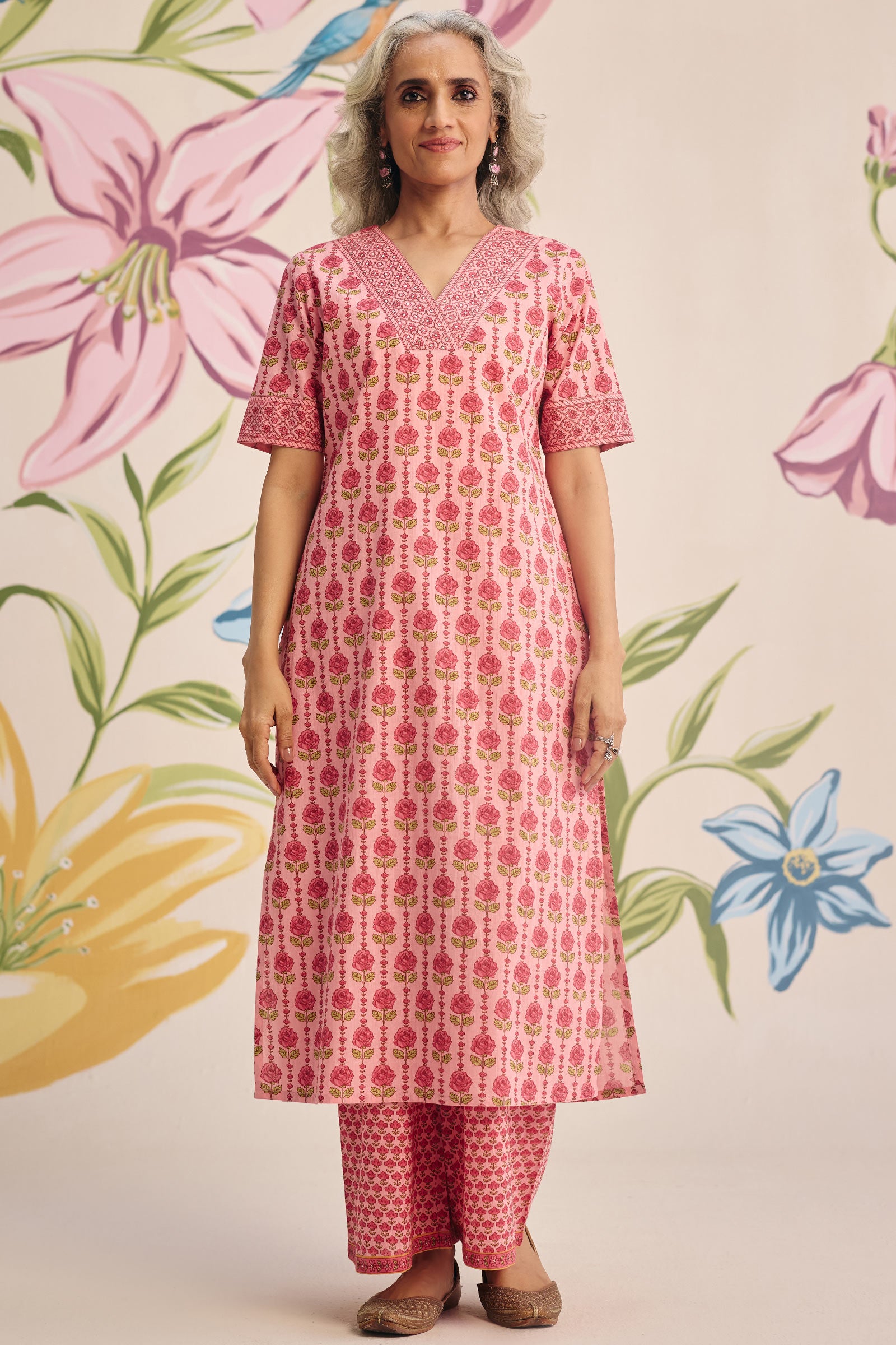 Surplus: Gulraiz Jasmine Sanganeri Kurta