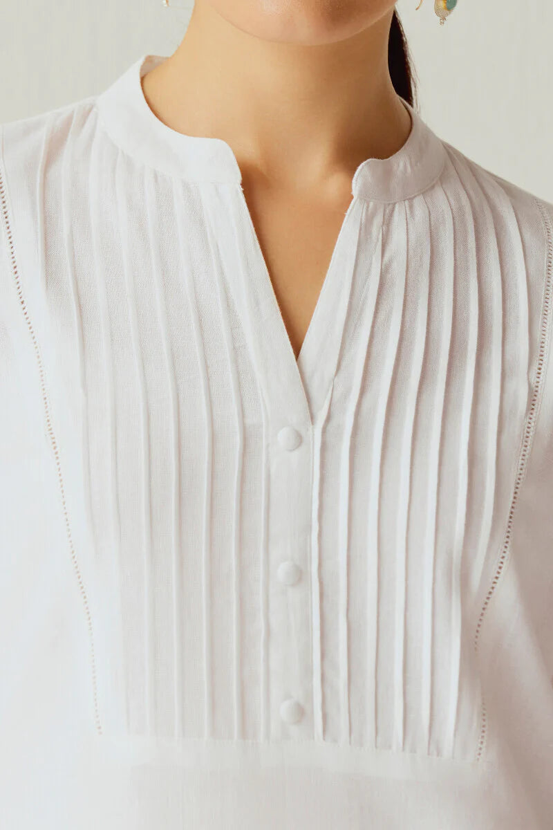 Surplus: Roza Nida White Kurta