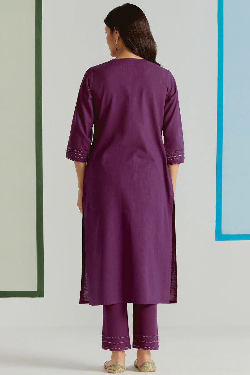 Surplus: Roza Seerat Purple Kurta