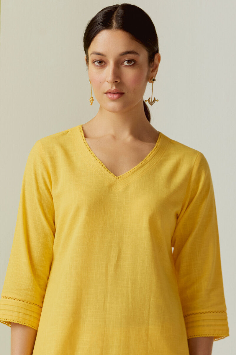 Roza Sahira Yellow Kurta