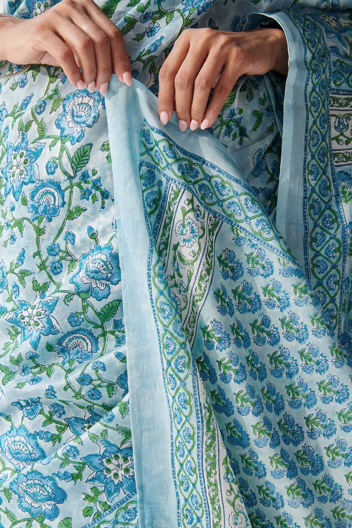 Gulbahar Chaand Sanganeri Saree