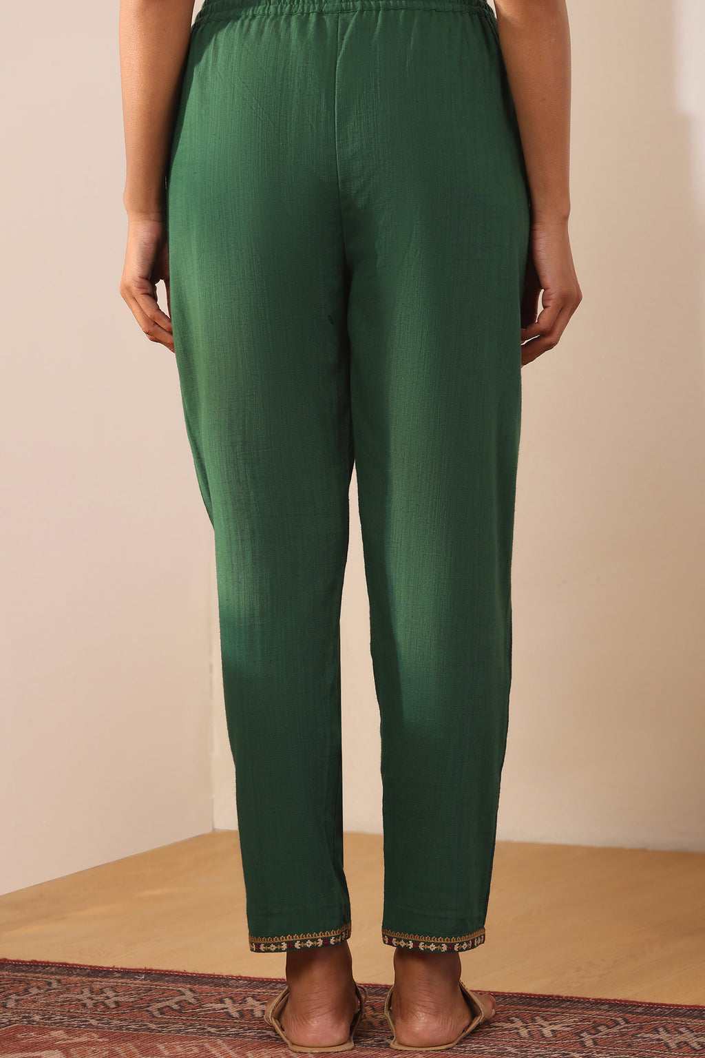 Mehraab Mira Green Narrow Pants