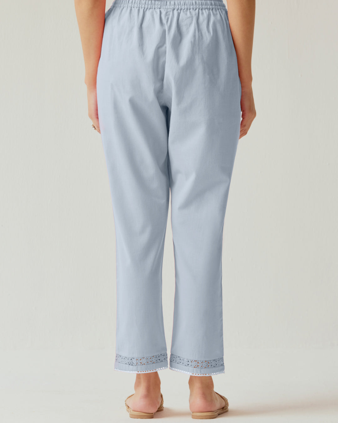 Roza Naaz Sky Blue Narrow Pants