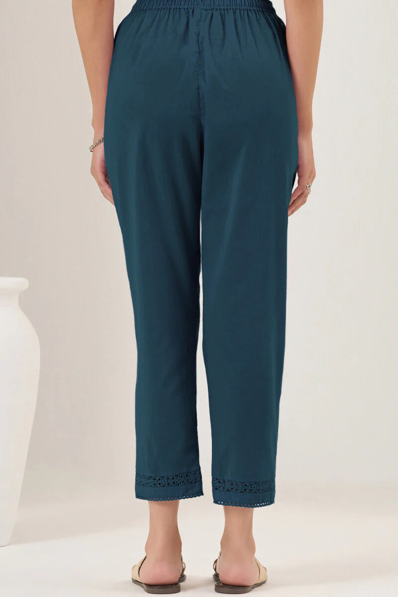 Surplus: Roza Seher Cobalt Blue Narrow Pants