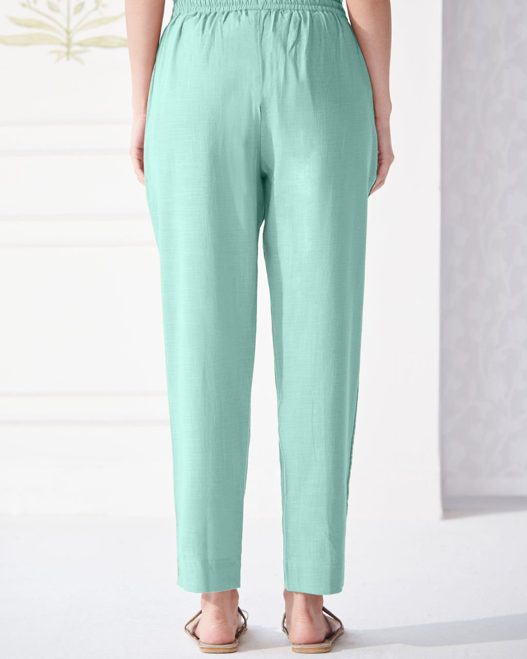 Roza Afreena Turquoise Narrow Pants