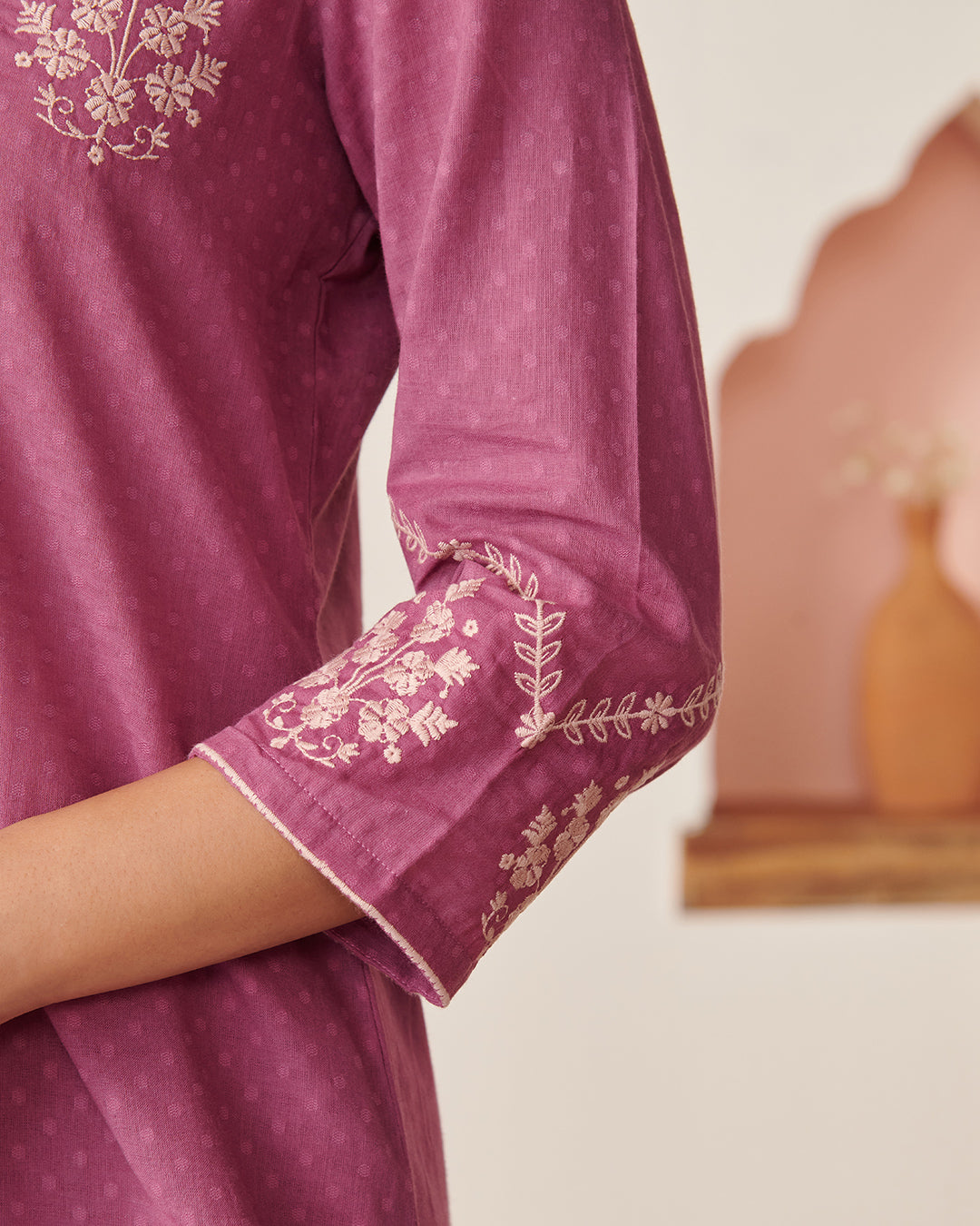 Mehraab Nisa Purple Kurta