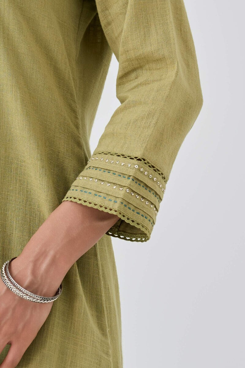 Roza Seerat Sage Green Kurta