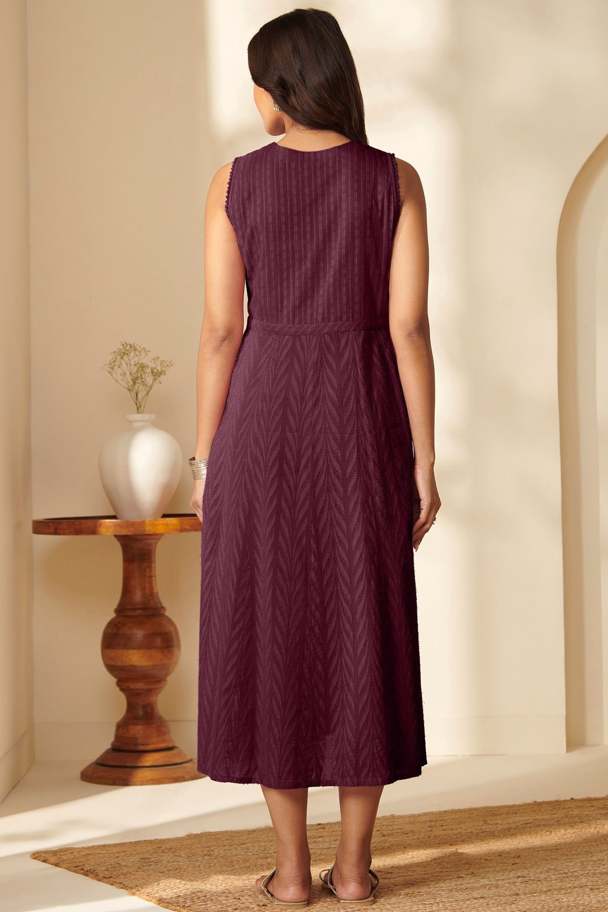 Roza Arya Wine Dress