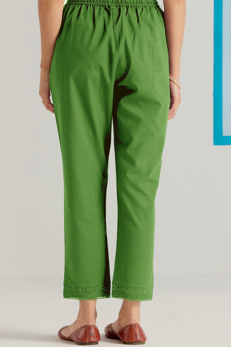 Roza Sehr Leaf Green Narrow Pants