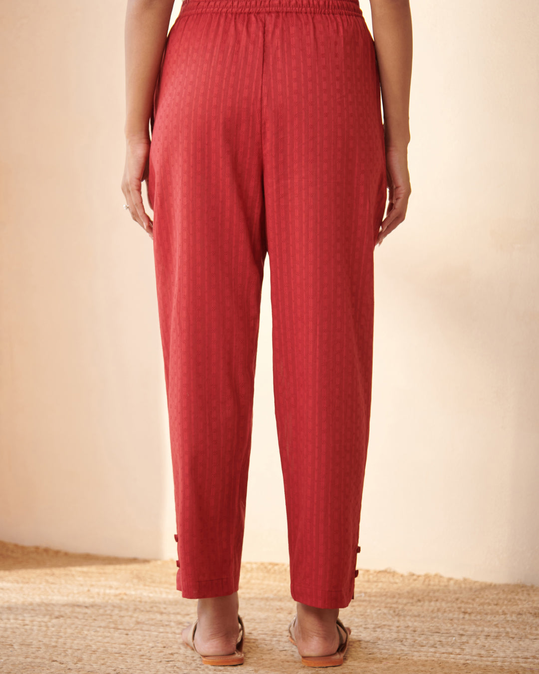 Roza Chaand Anar Red Pants