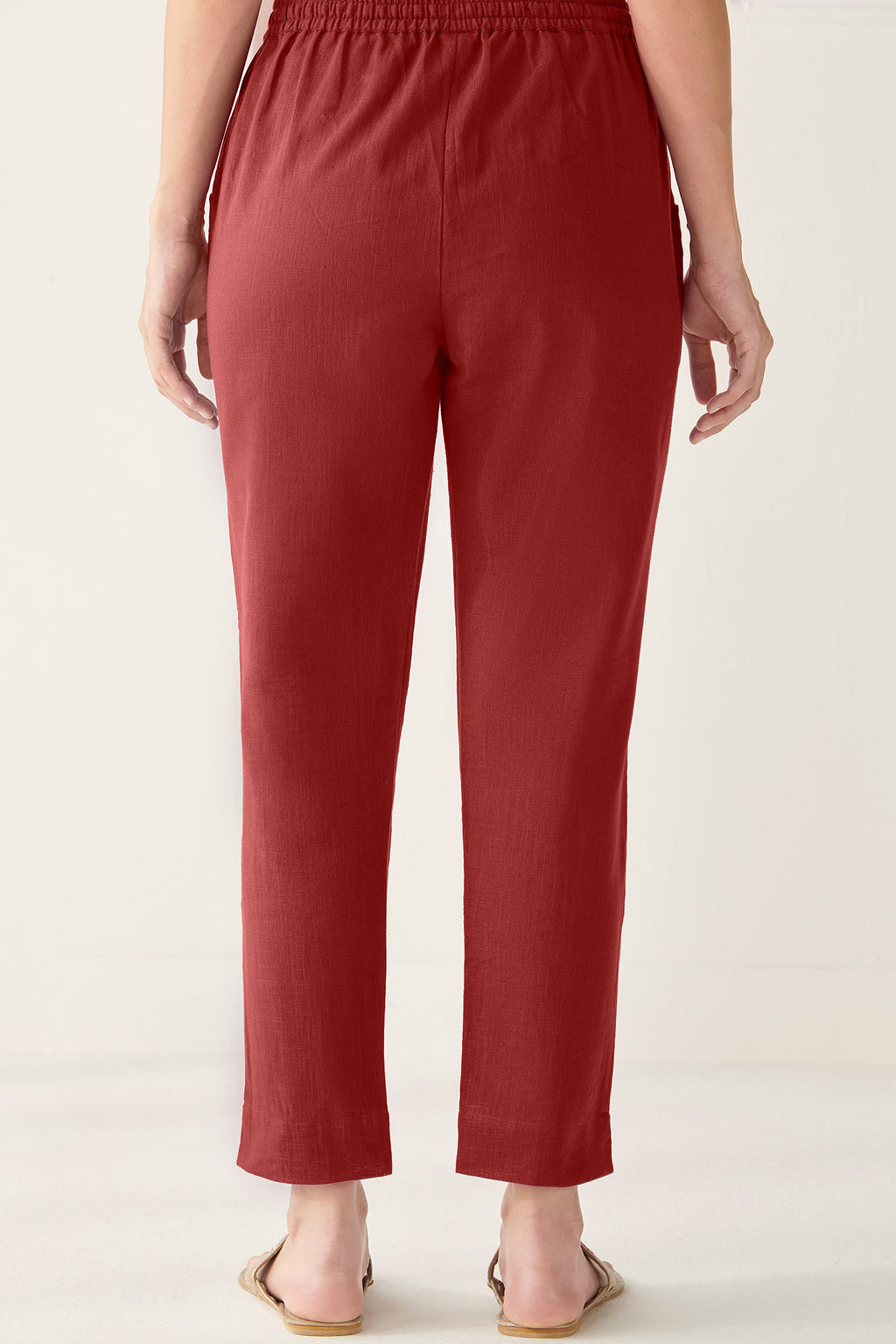 Roza Faraz Alta Red Narrow Pants
