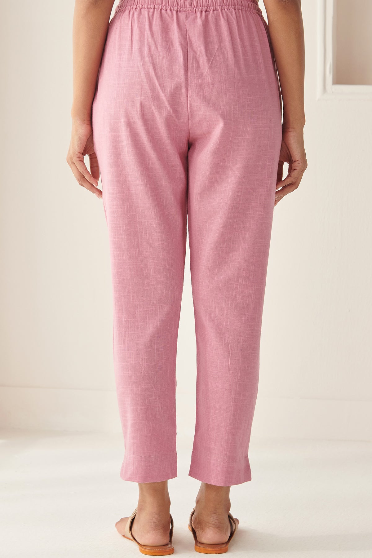 Roza Mahi Pink Narrow Pants