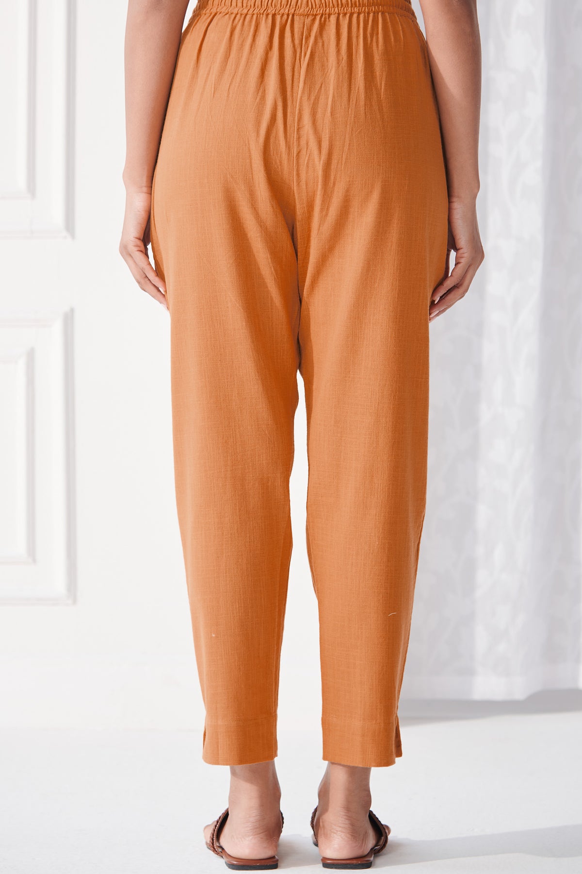Roza Sarai Orange Narrow Pants