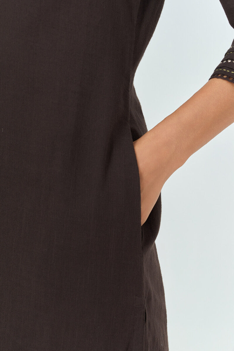 Roza Seerat Black Kurta