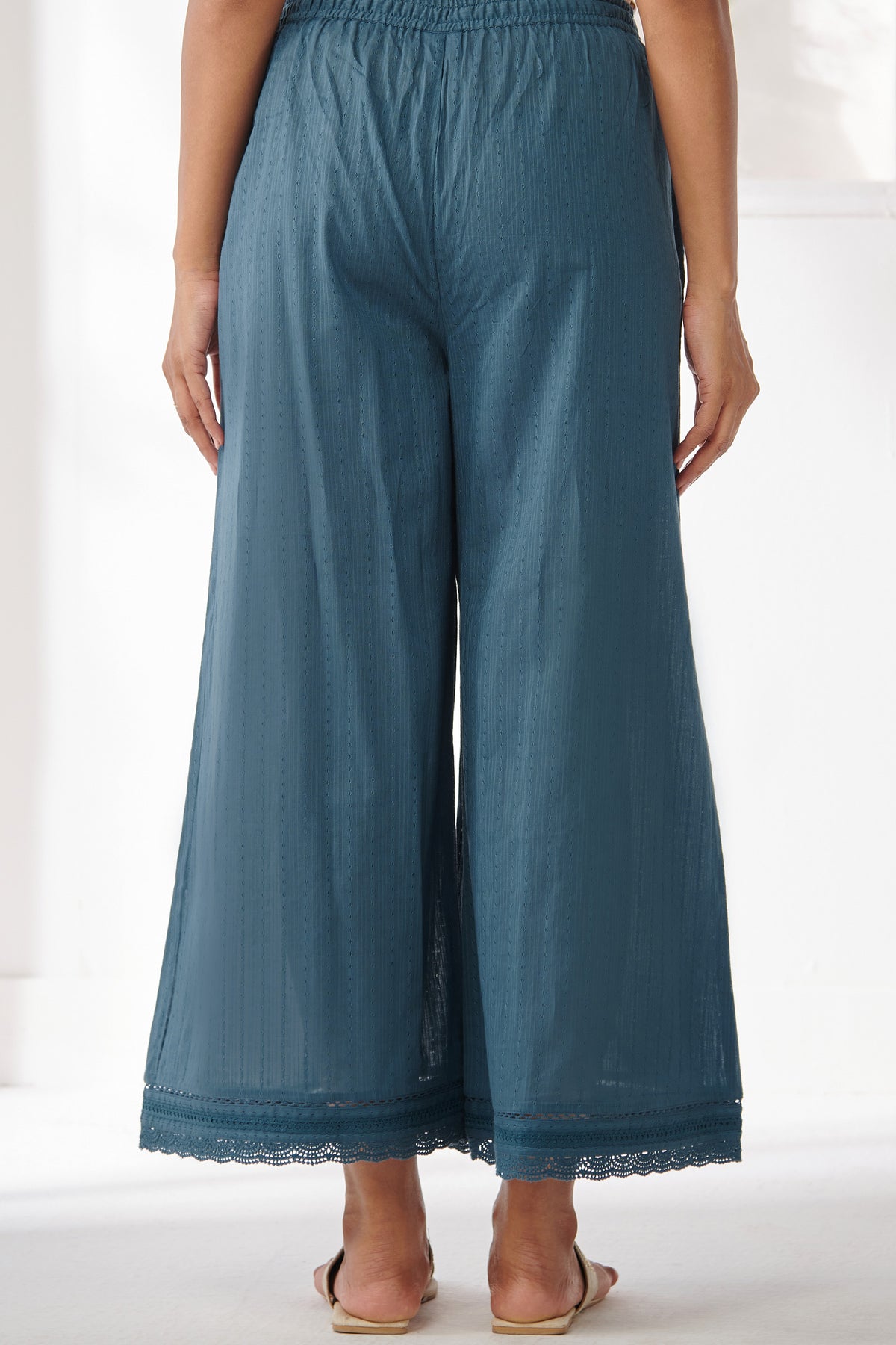 Roza Tasnim Blue Palazzo