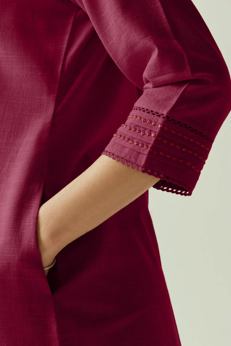 Surplus: Roza Zara Red Rose Kurta