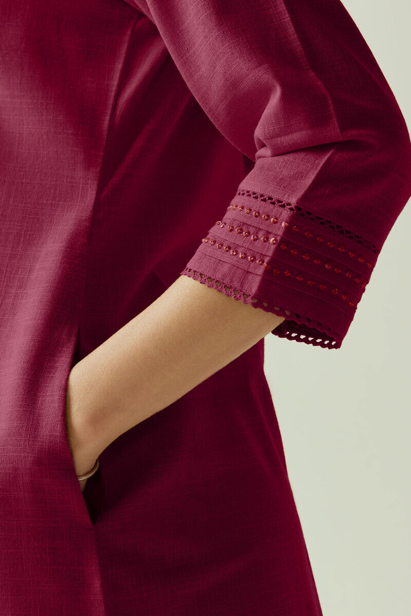 Roza Zara Red Rose Kurta