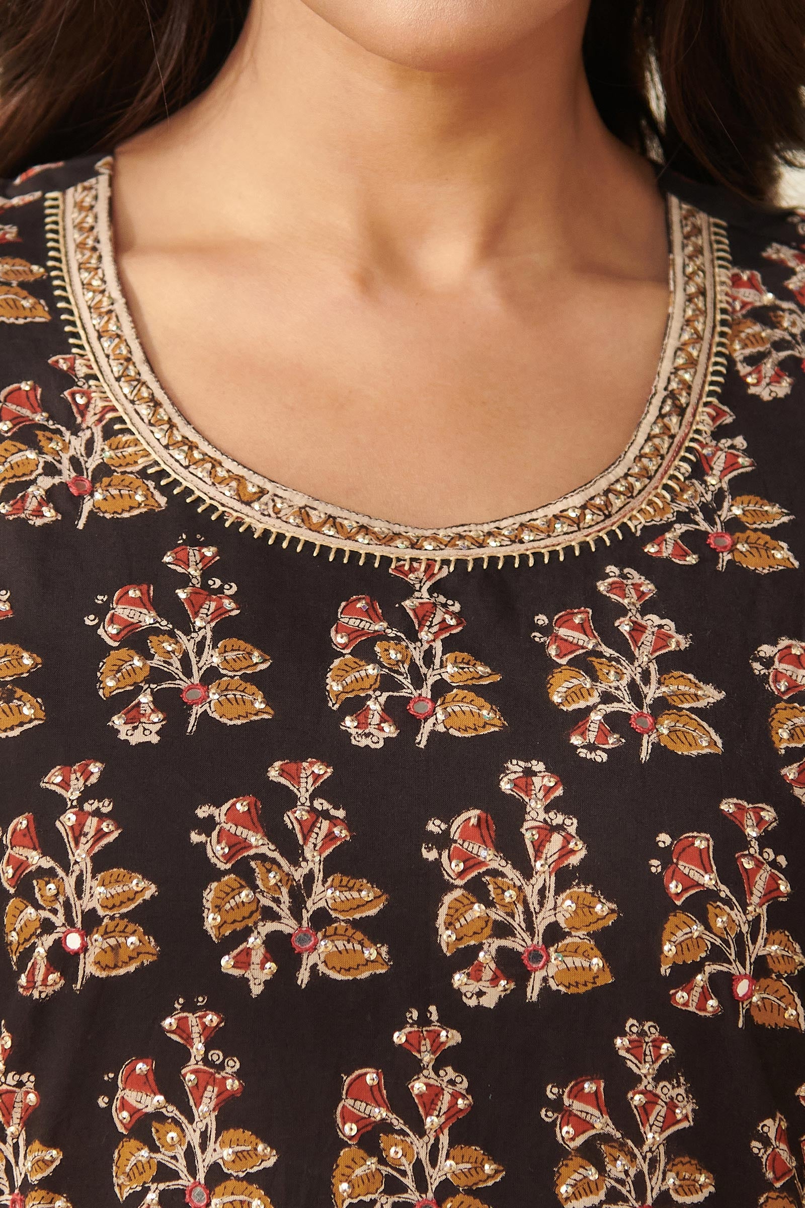 Sehra Yasmine Bagru Kurta