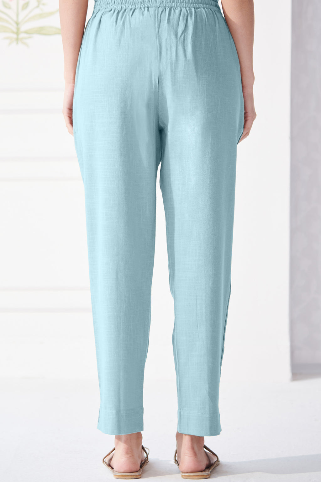 Surplus: Roza Mehnoor Blue Narrow Pants