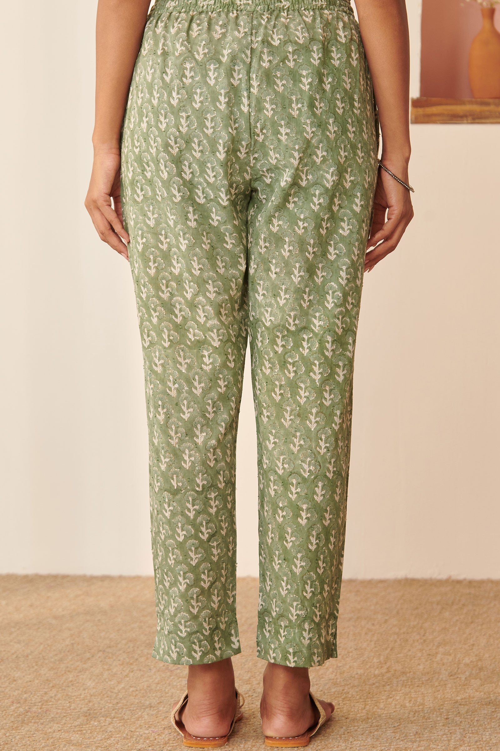 Rosheen Saher Sanganeri Narrow Pants