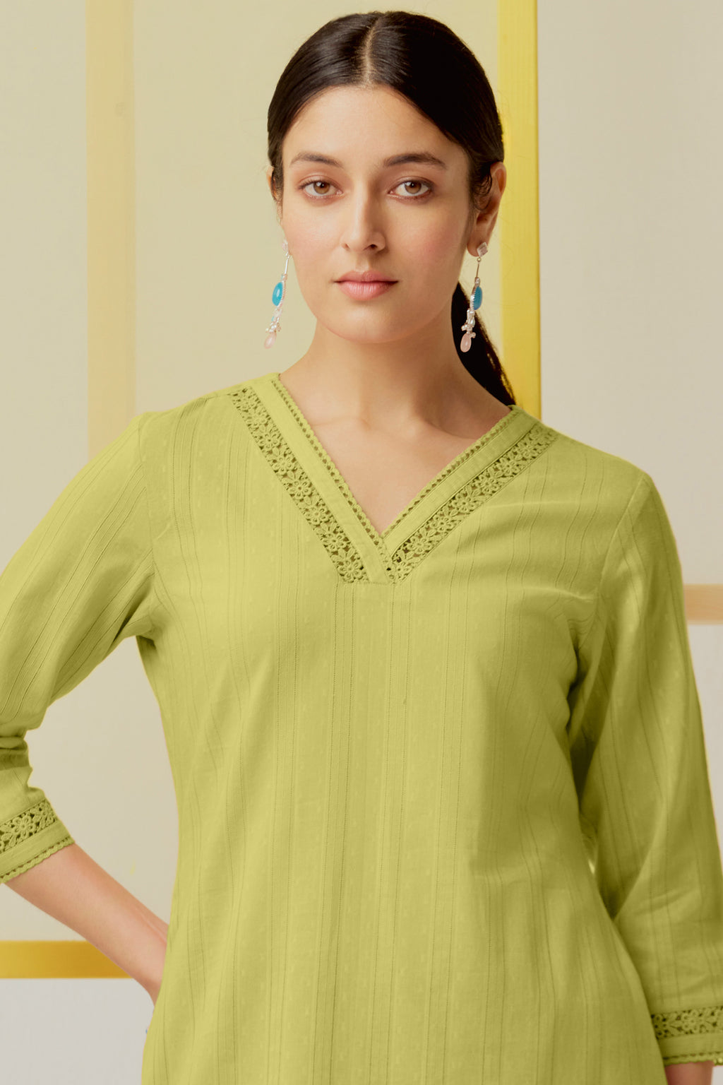 Roza Maria Green Kurta