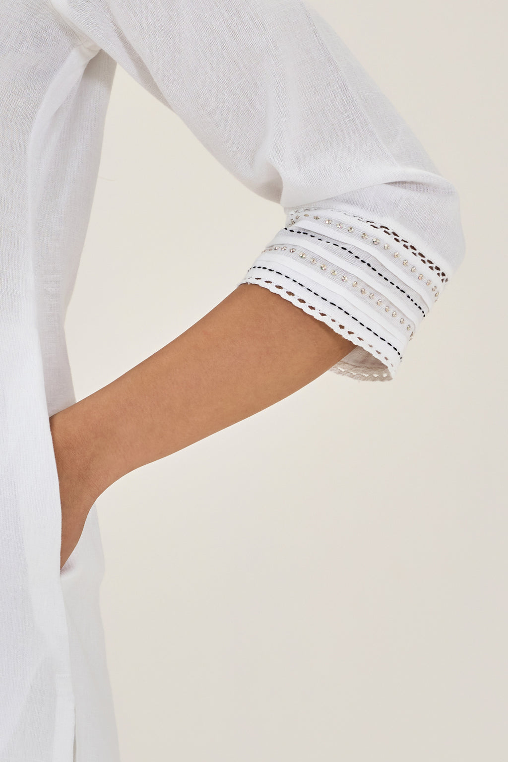 Roza Mumtaz White Kurta