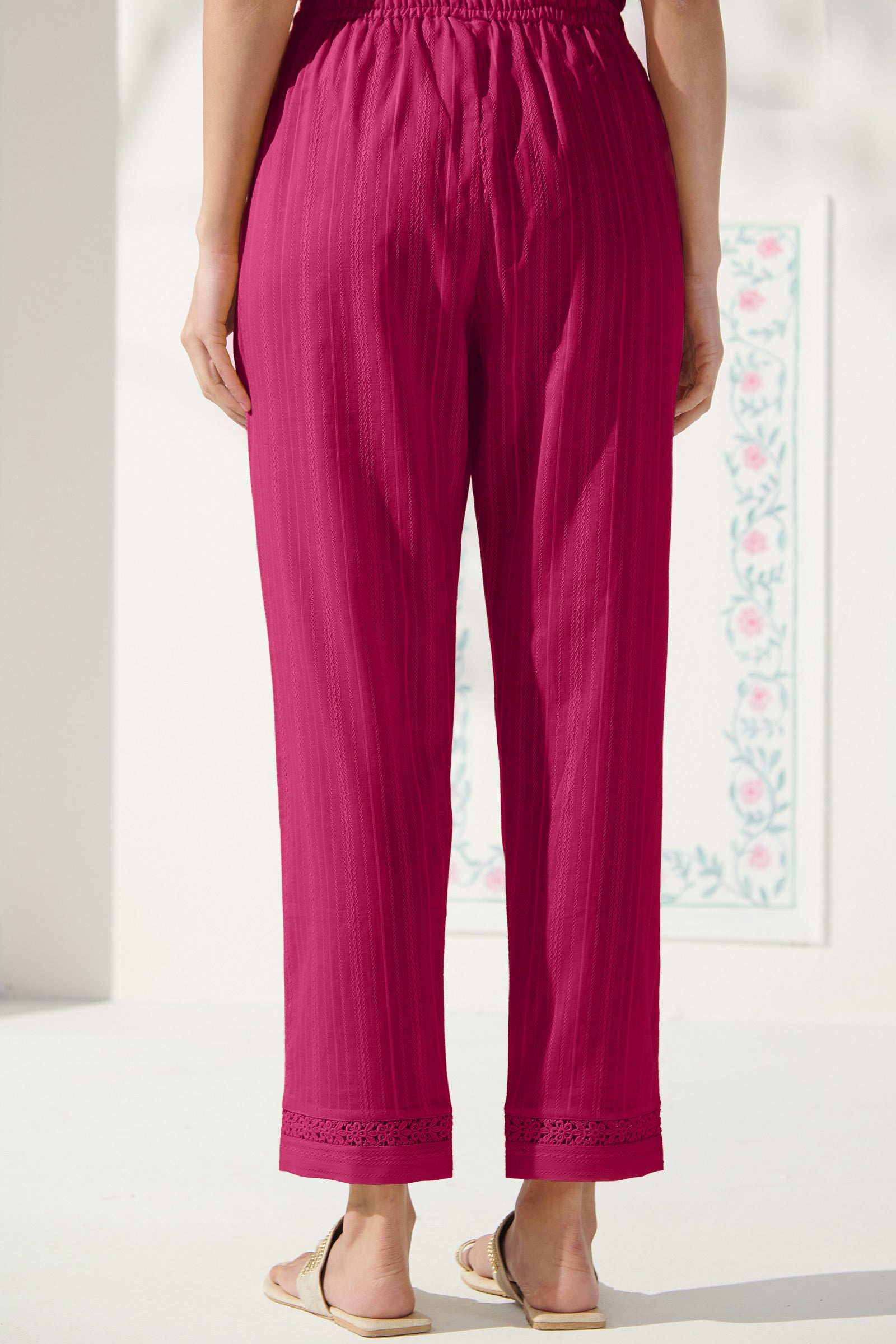Surplus: Roza Farah Pink Narrow Pants
