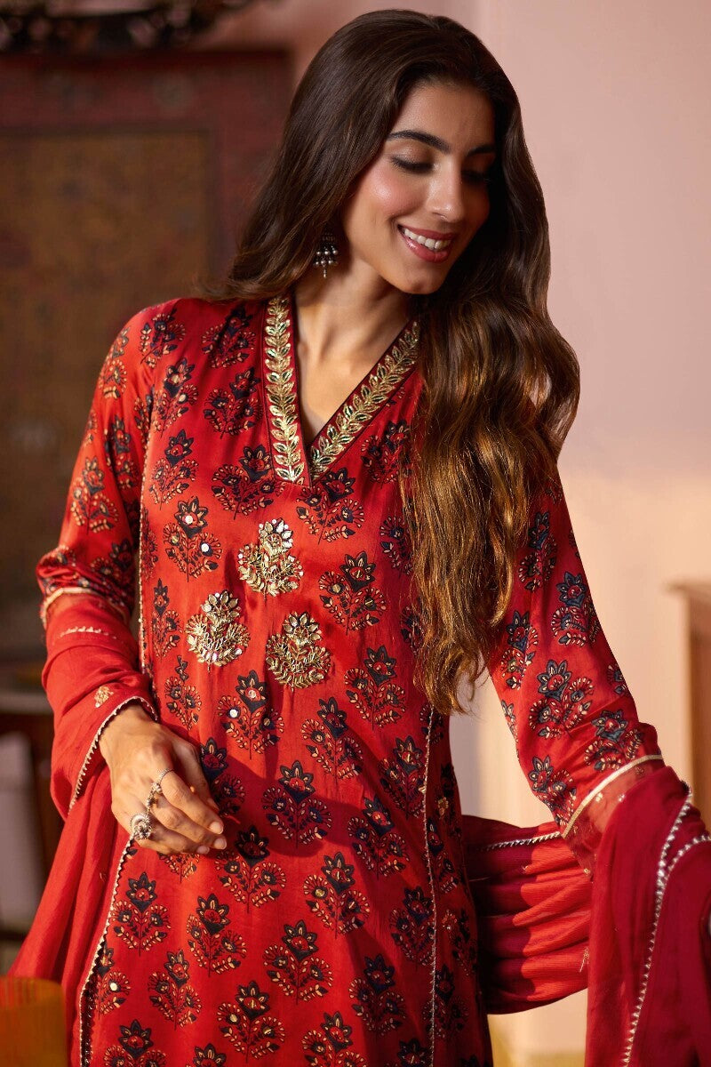 Mehrunissa Aiza Ajrak Kurta
