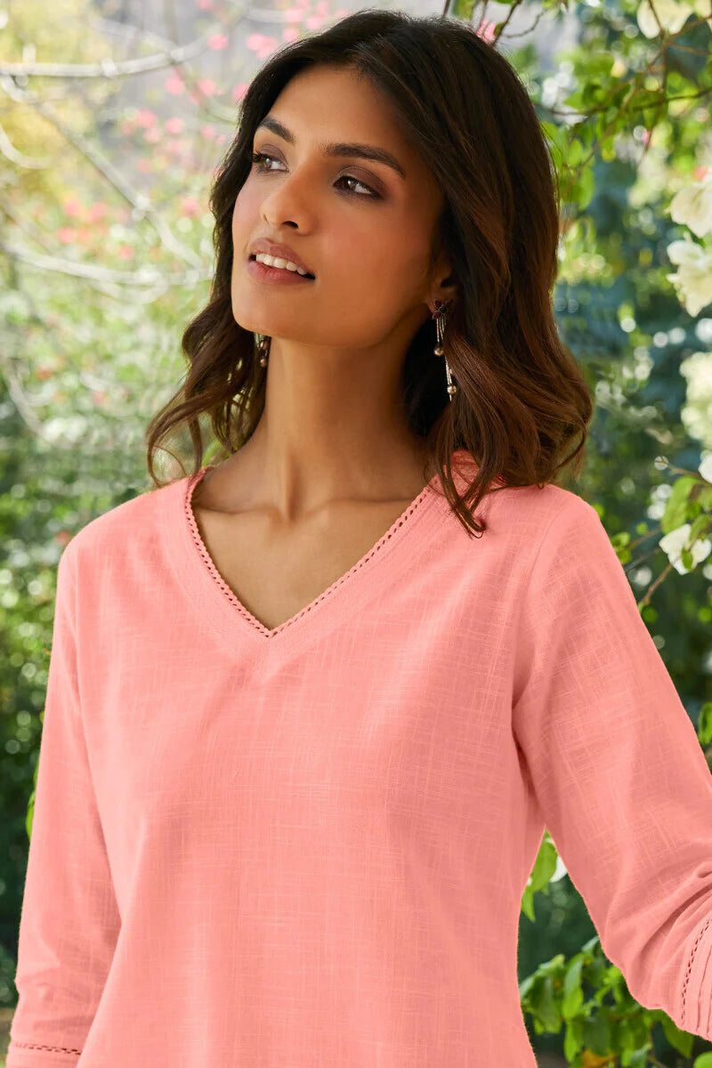 Surplus: Roza Zara Light Pink Kurta