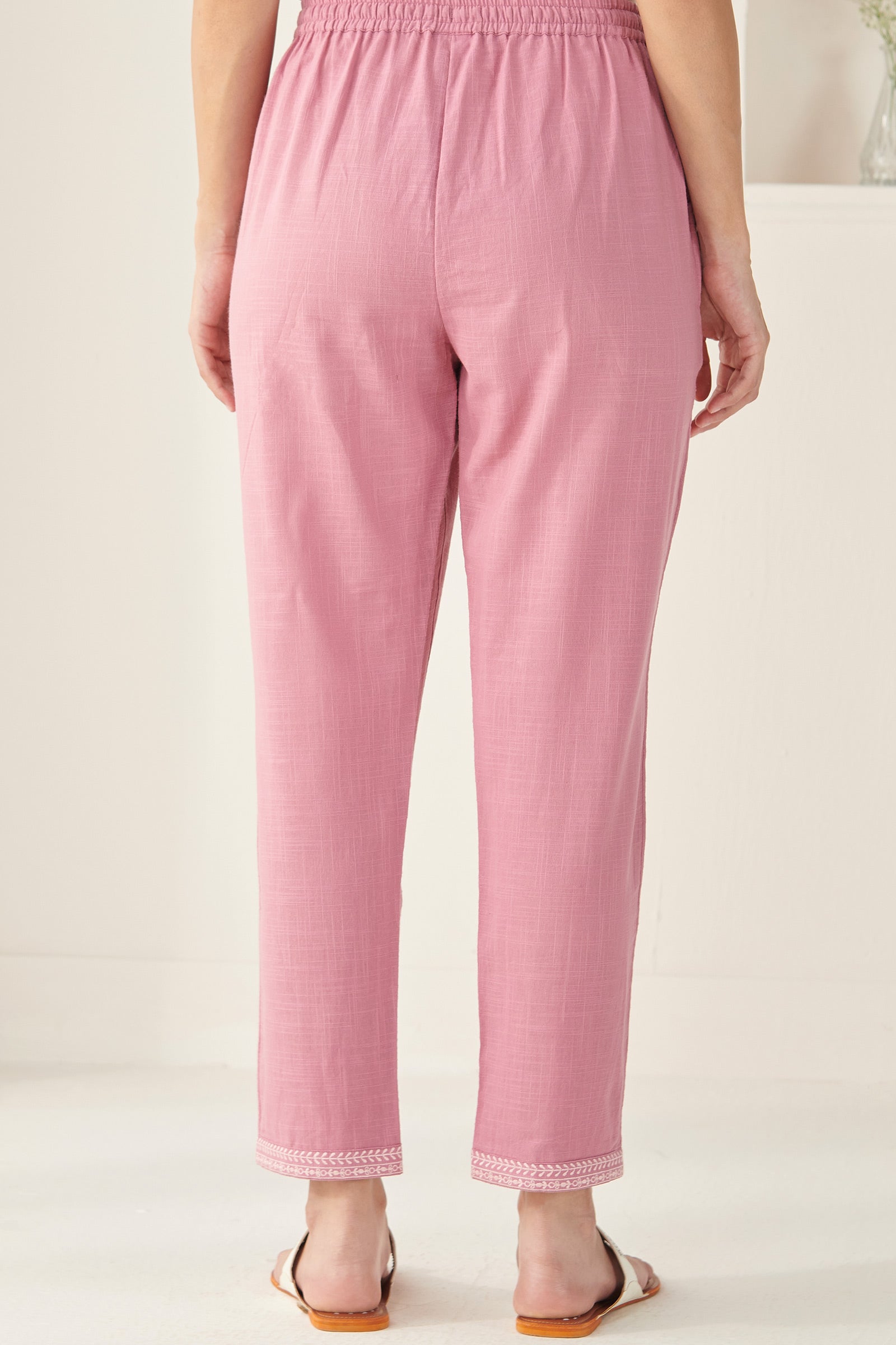 Surplus: Mehraab Rumeha Pink Narrow Pants
