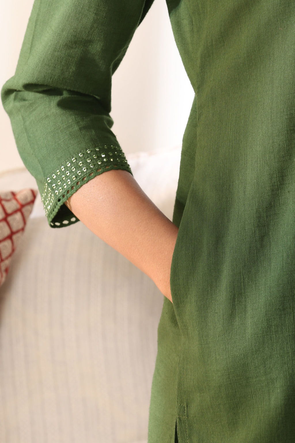 Roza Faiza Green Kurta