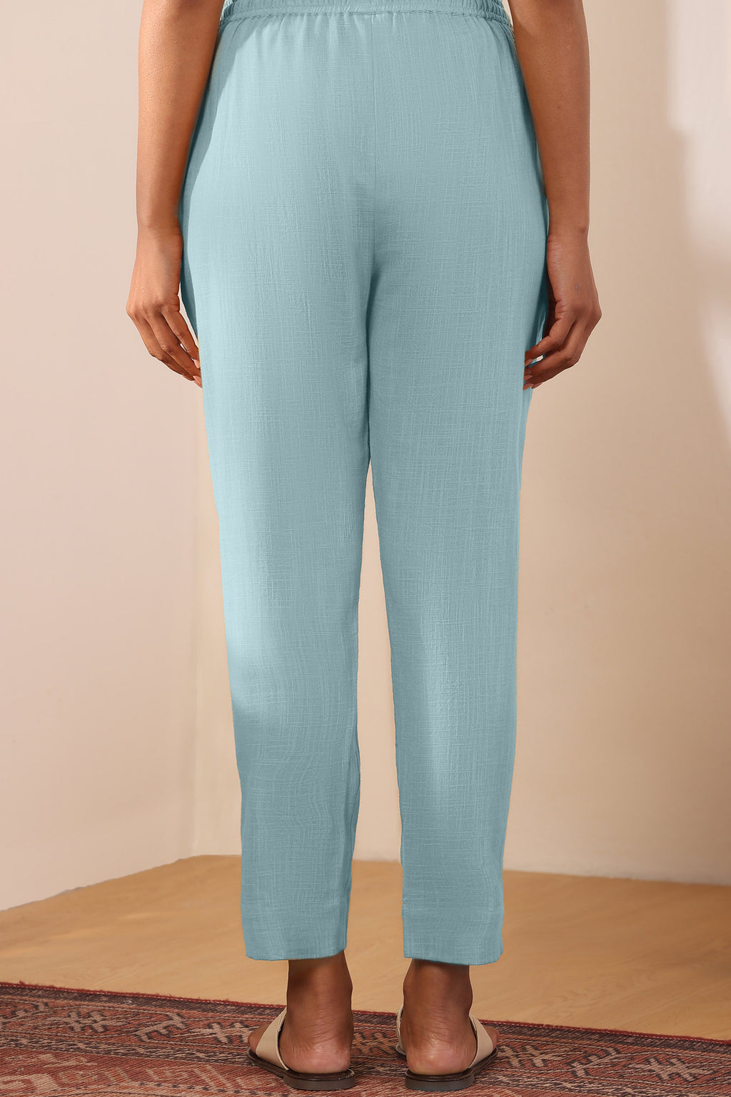 Roza Zehna Blue Narrow Pants