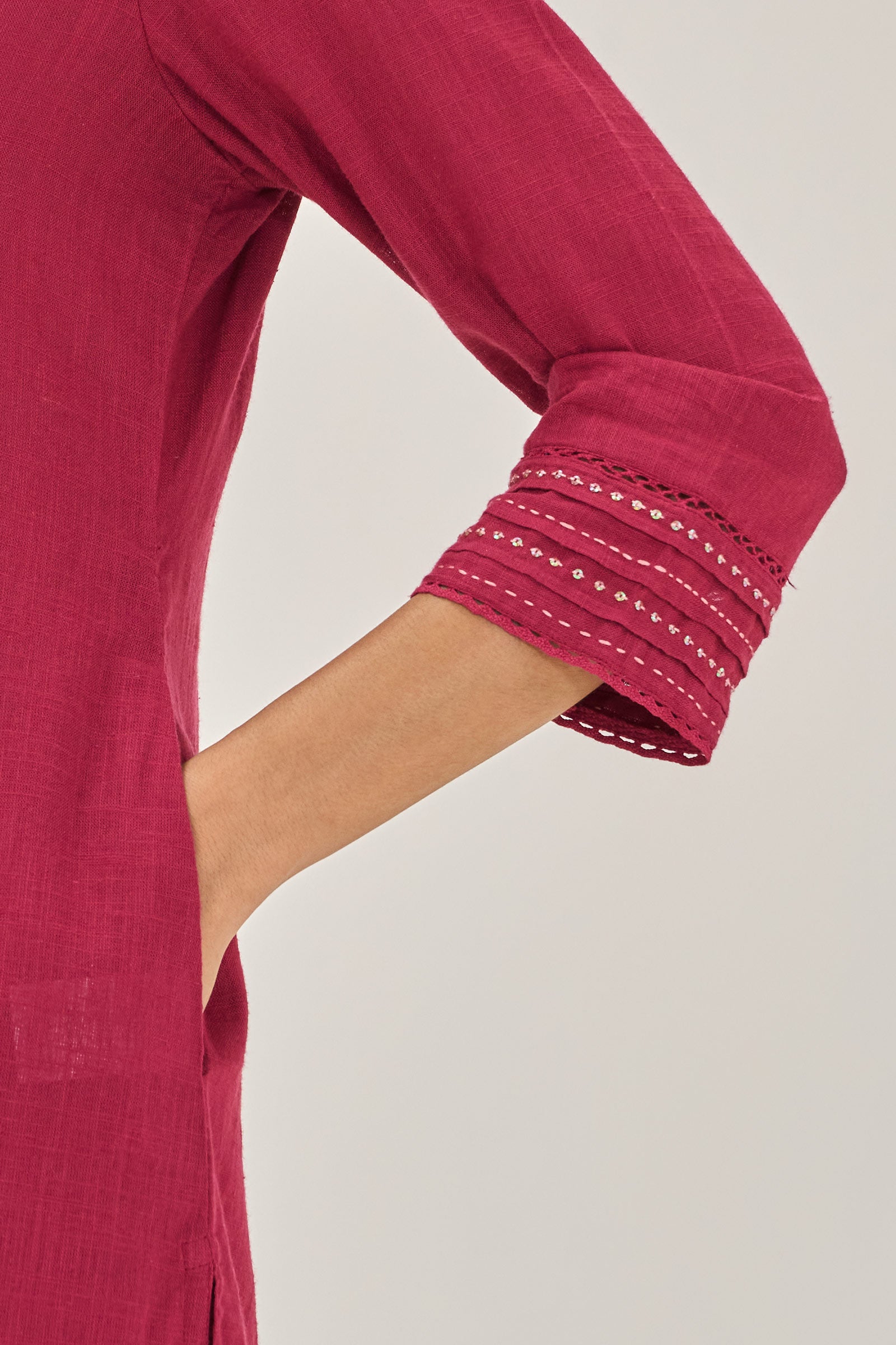 Roza Zara Berry Kurta