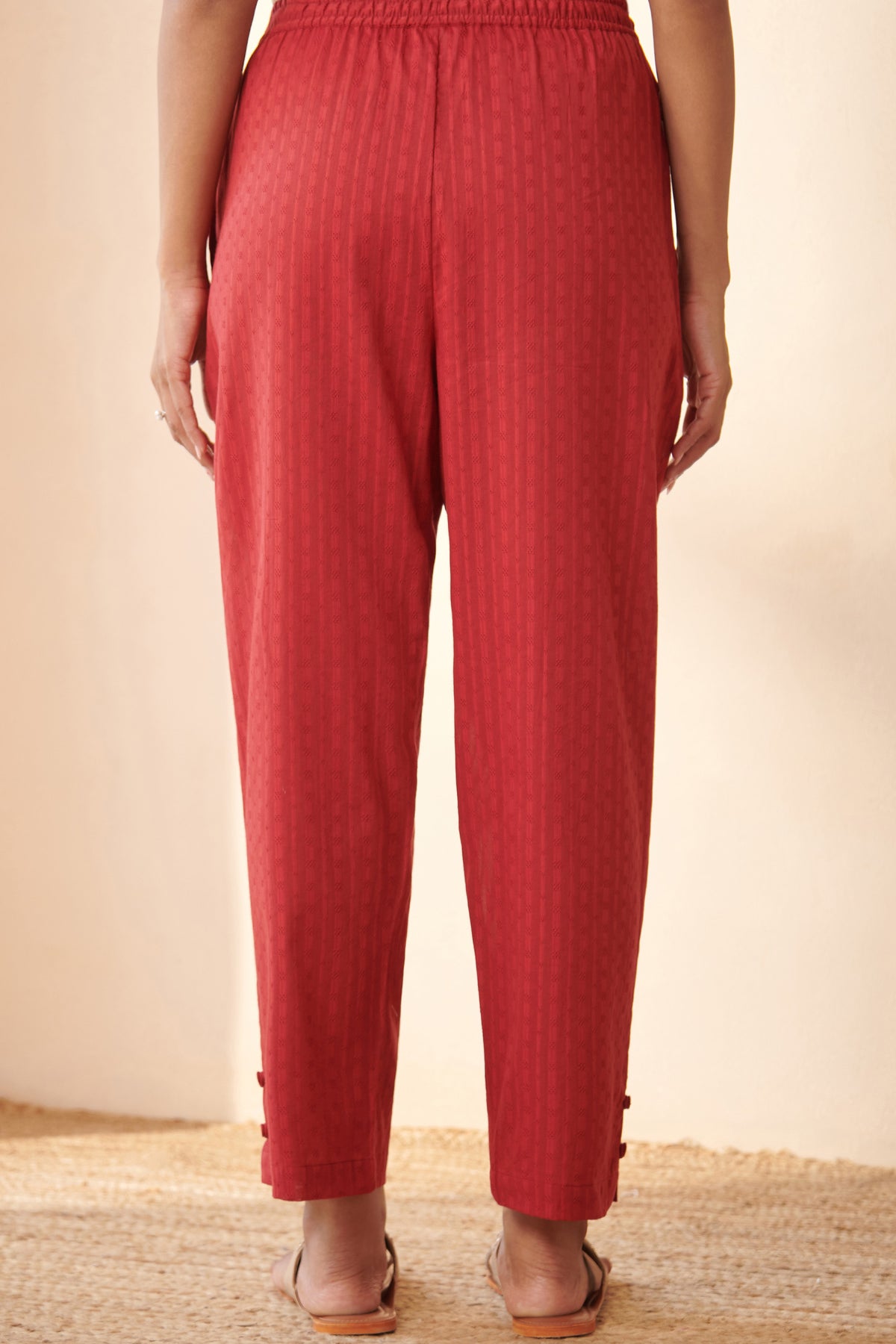 Roza Chaand Anar Red Pants