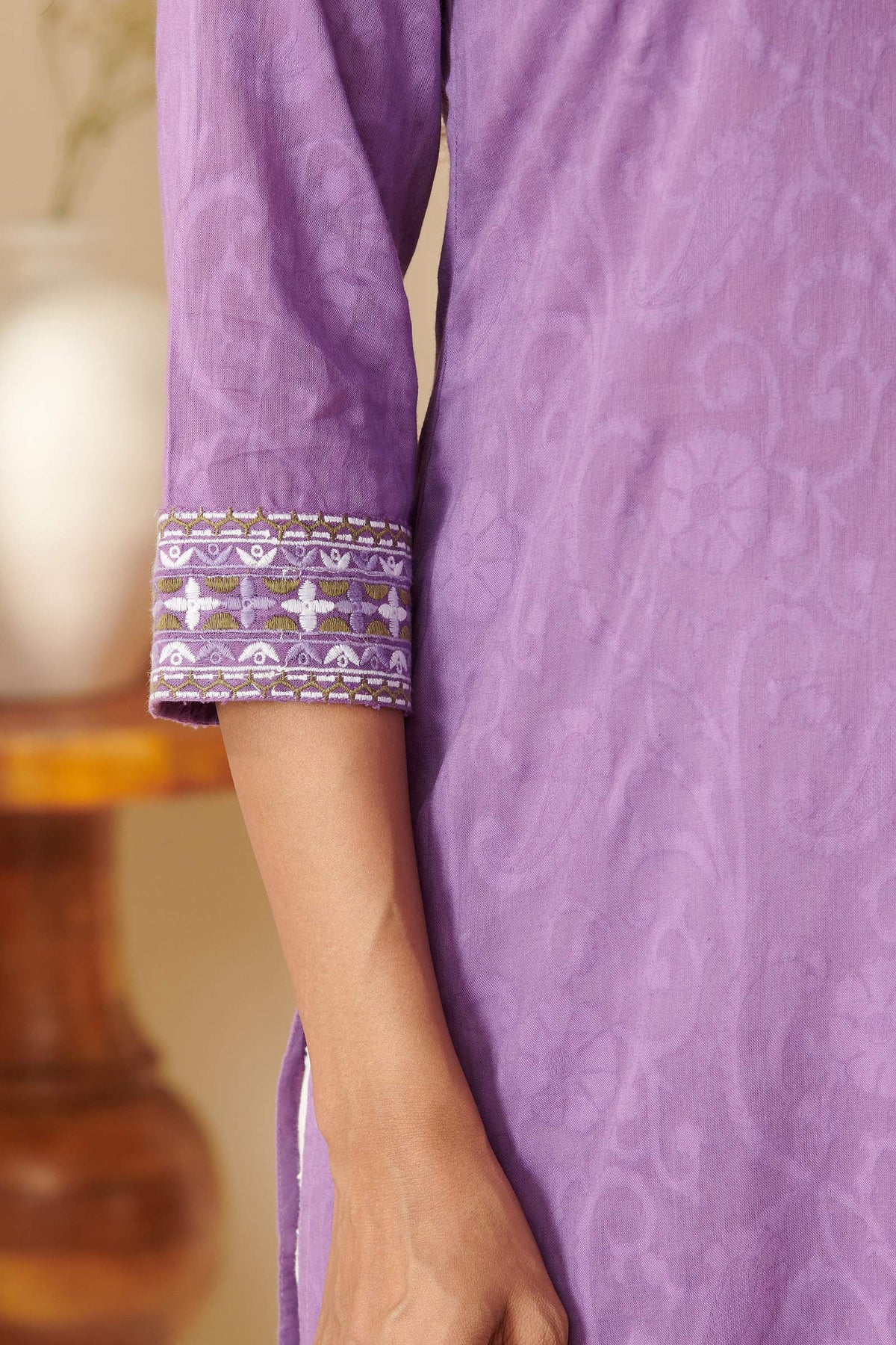 Mehraab Shaheena Purple Kurta