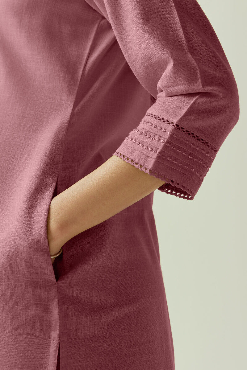 Roza Zara Mauve Kurta