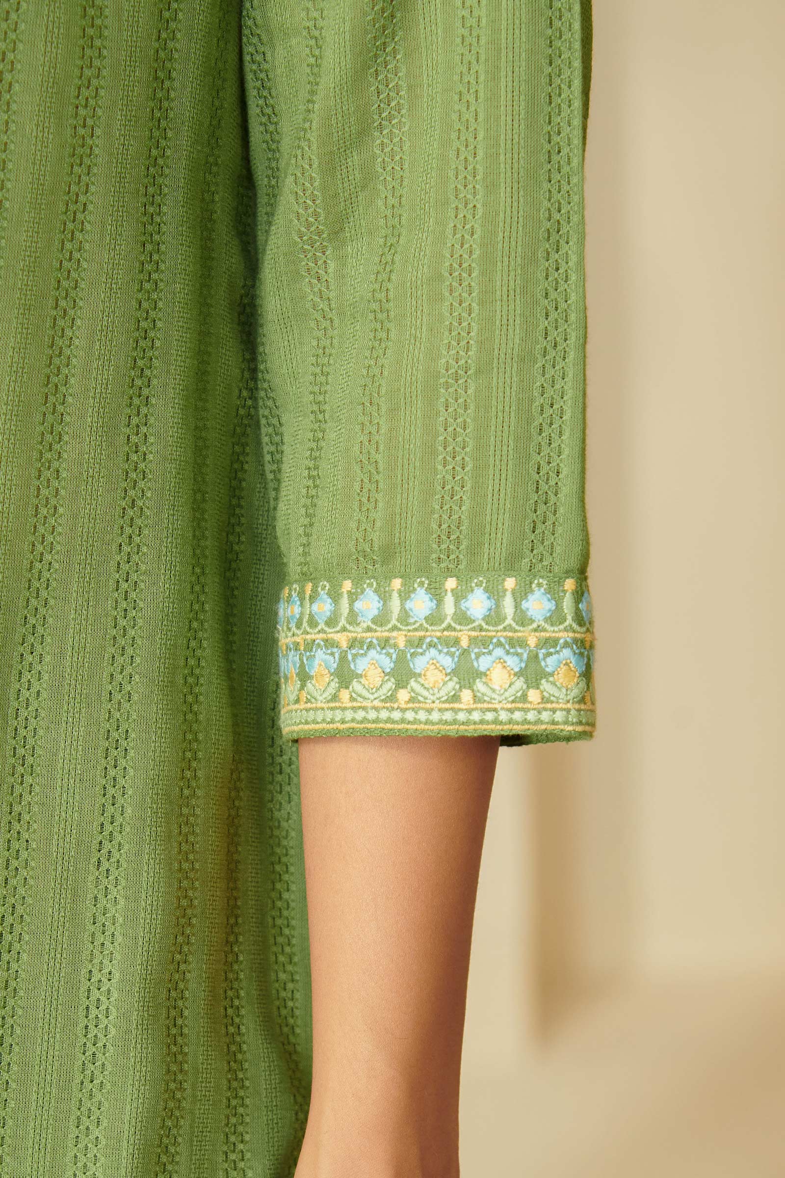 Surplus: Mehraab Riya Jade Lime Kurta