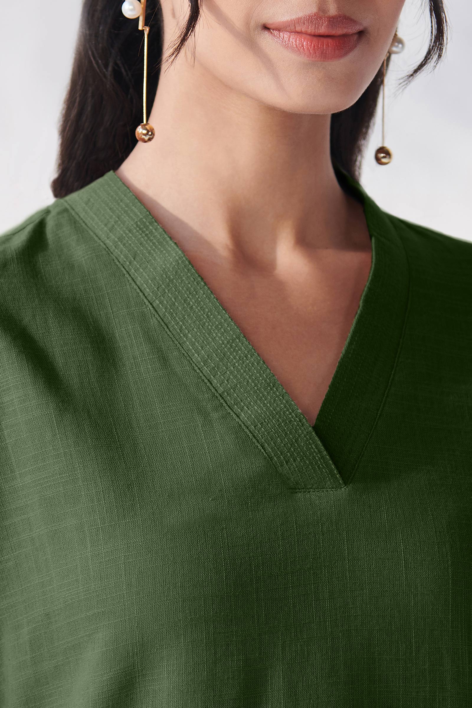 Roza Tara Forest Green Kurta