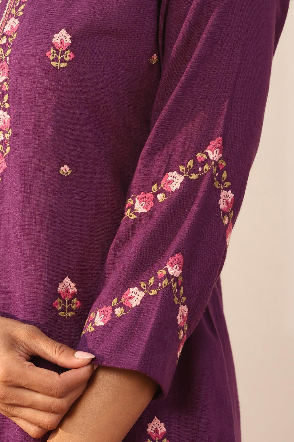 Mehraab Rahida Purple Kurta