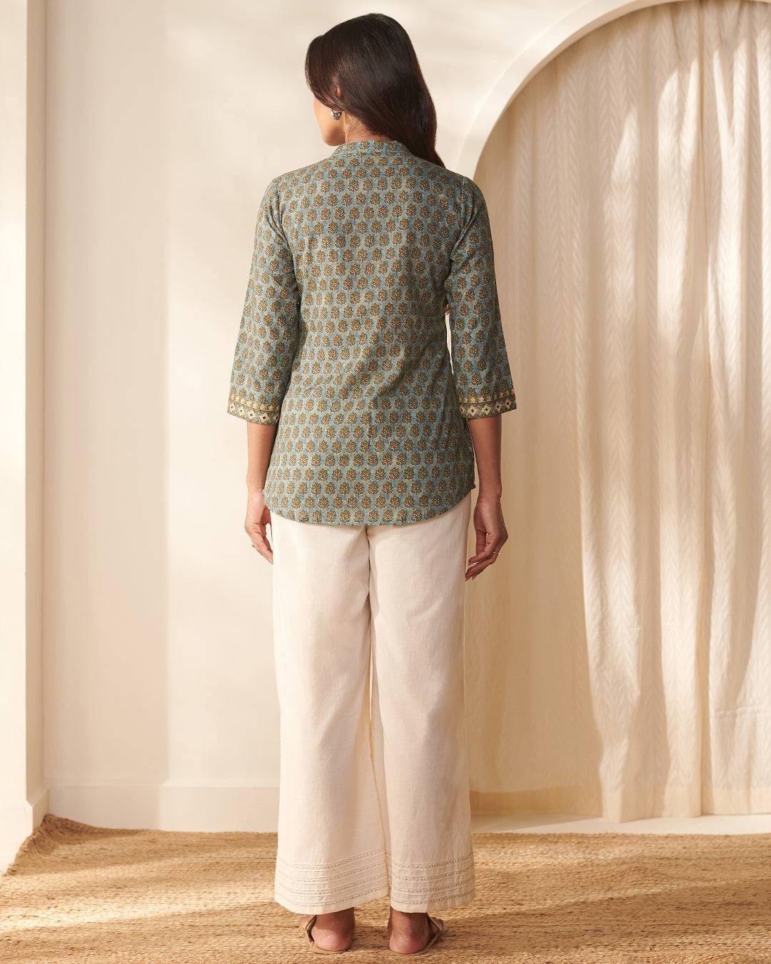 Rangrez Kiran Blue Top