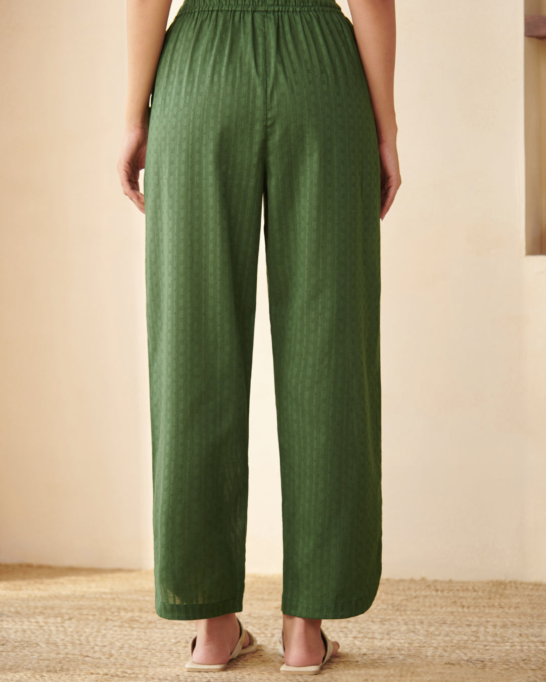 Roza Aaira Bottle Green Pants