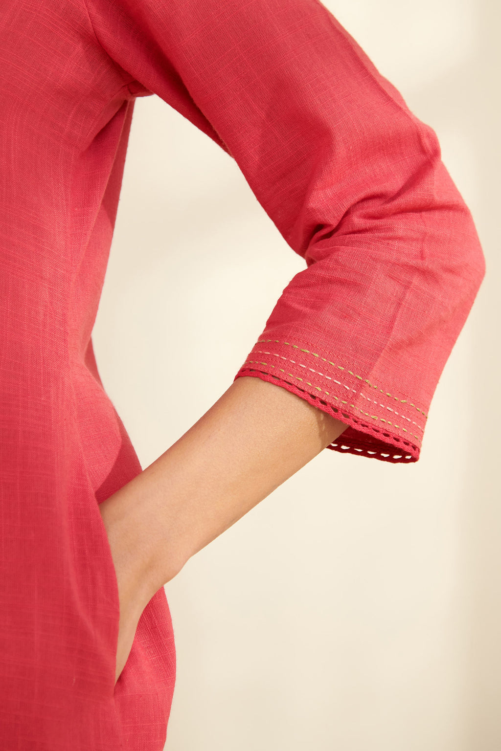 Surplus: Roza Nazm Pink Kurta