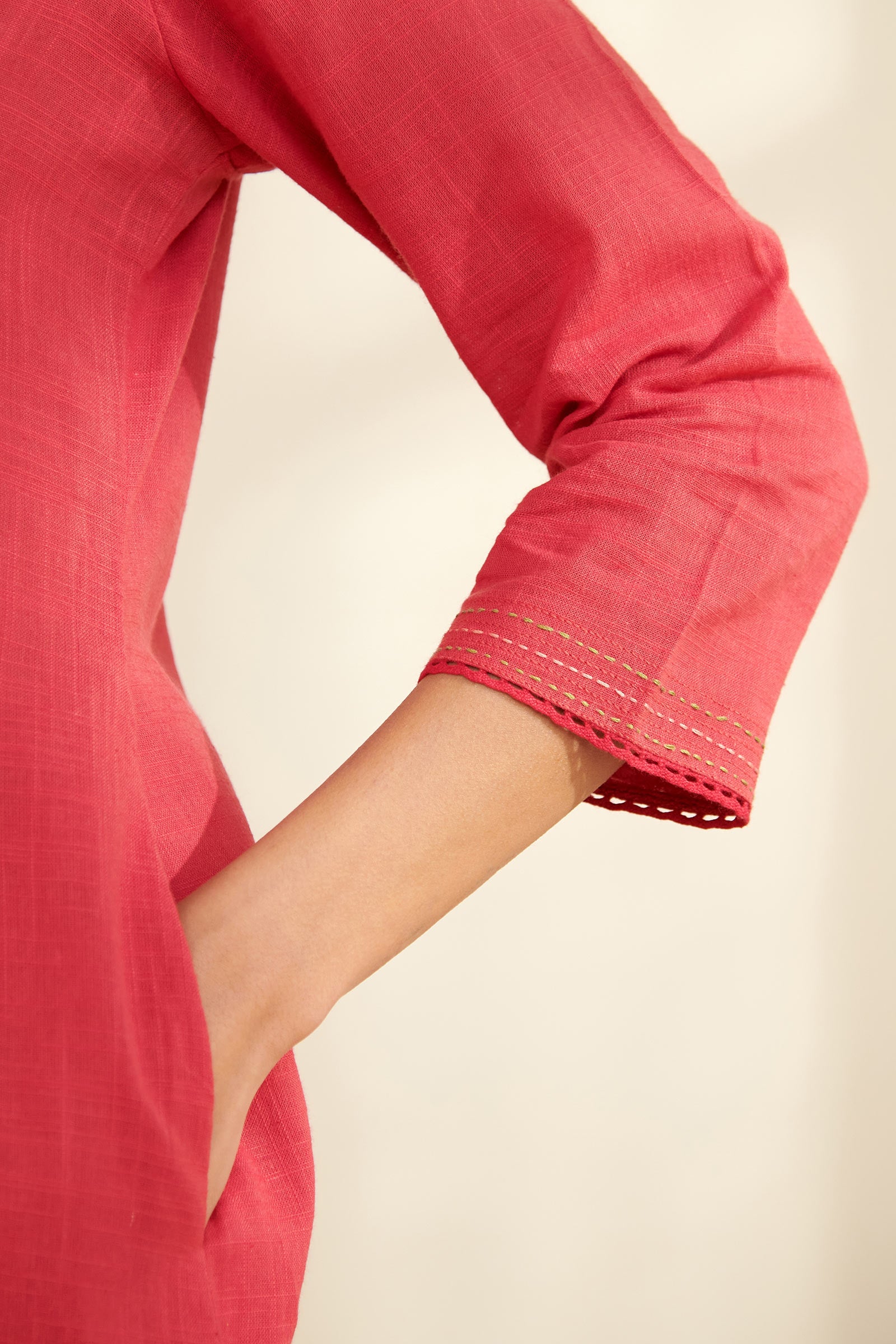 Surplus: Roza Nazm Pink Kurta