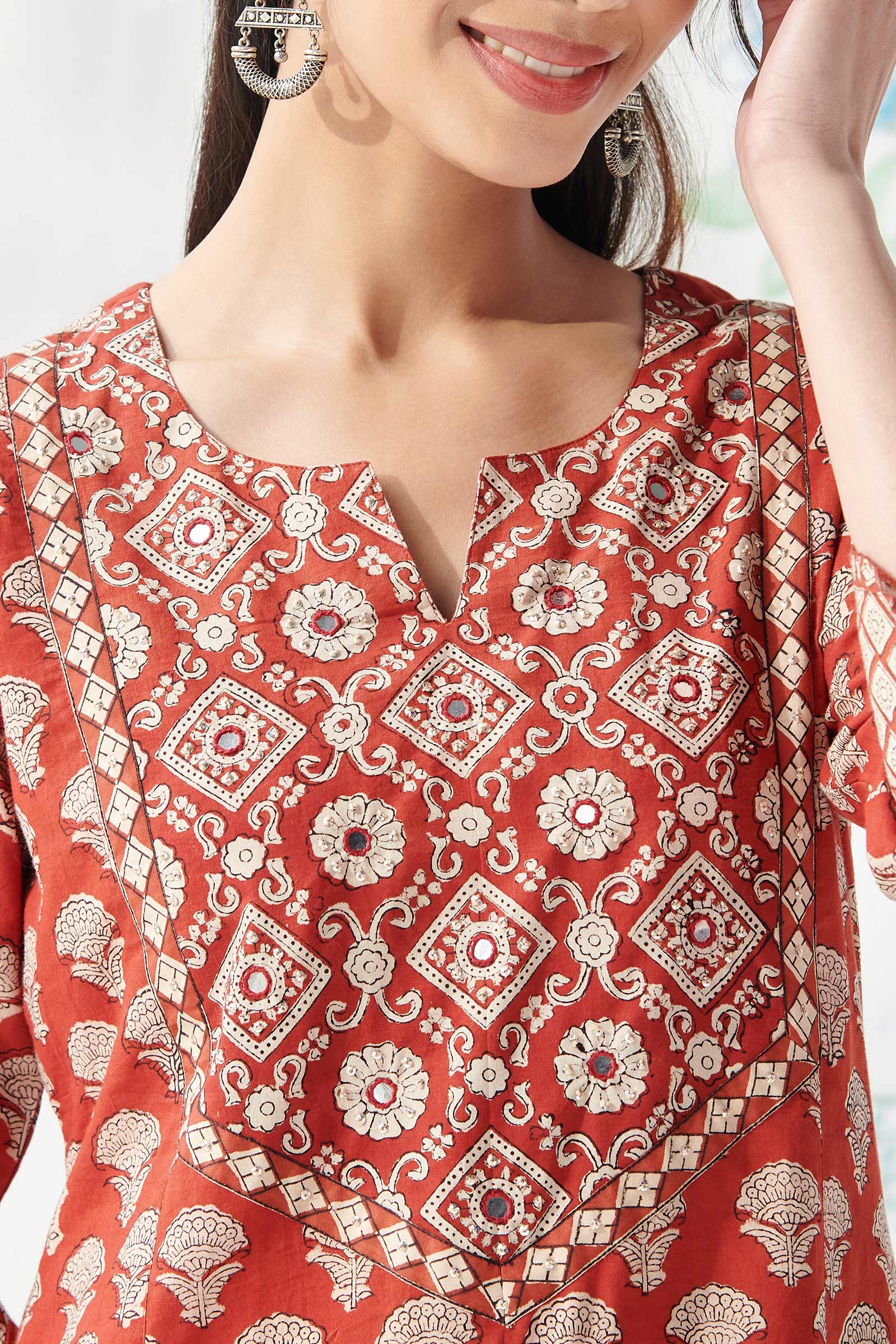 Sehra Meher Bagru Kurta