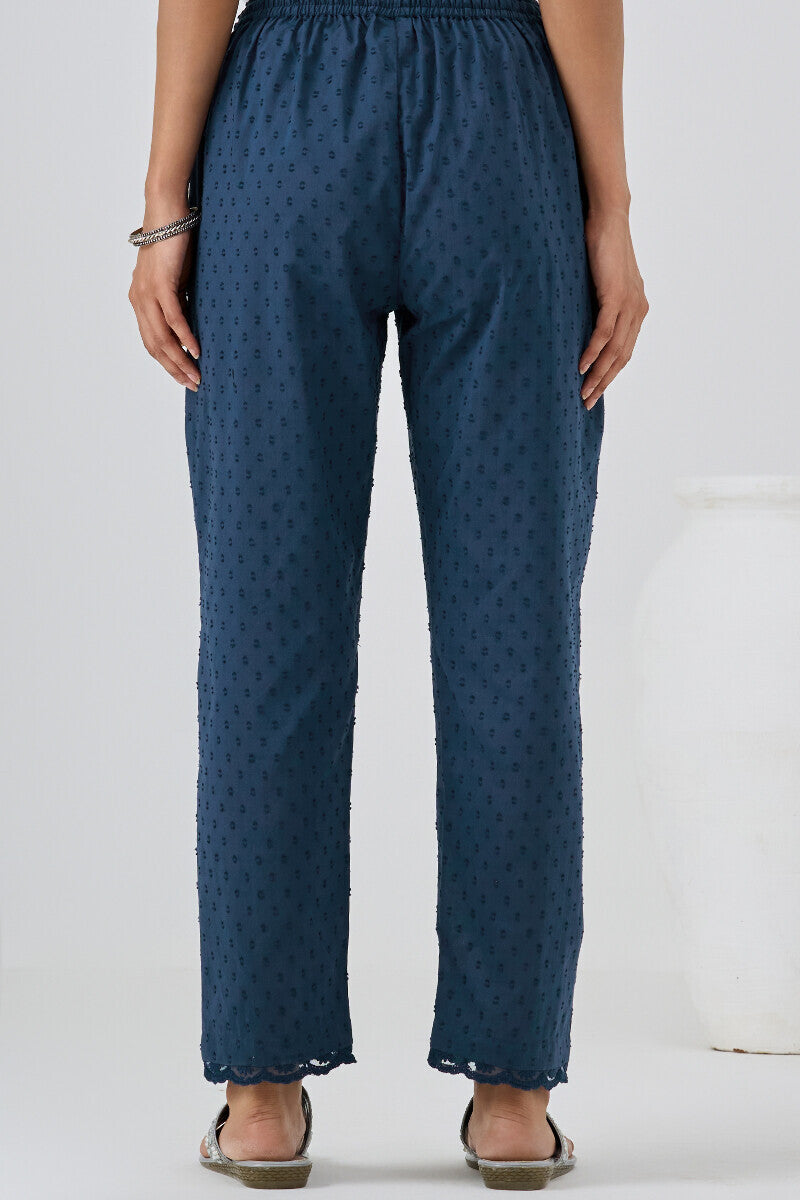 Roza Aafiyah Navy Blue Narrow Pants