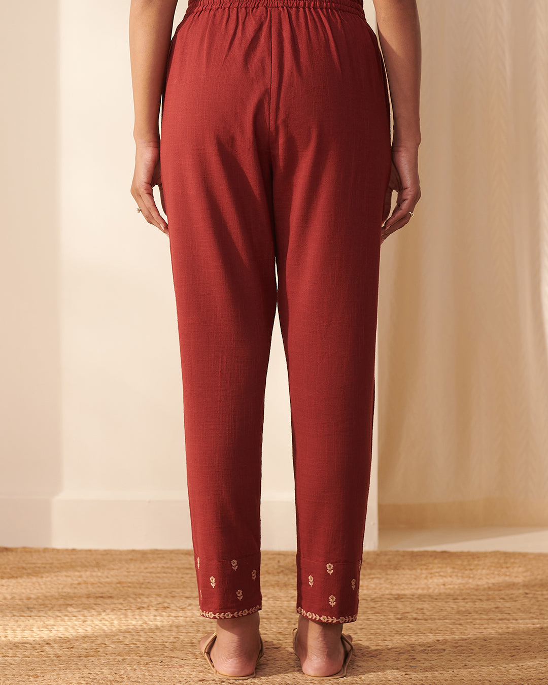 Mehraab Alya Alta Red Narrow Pants