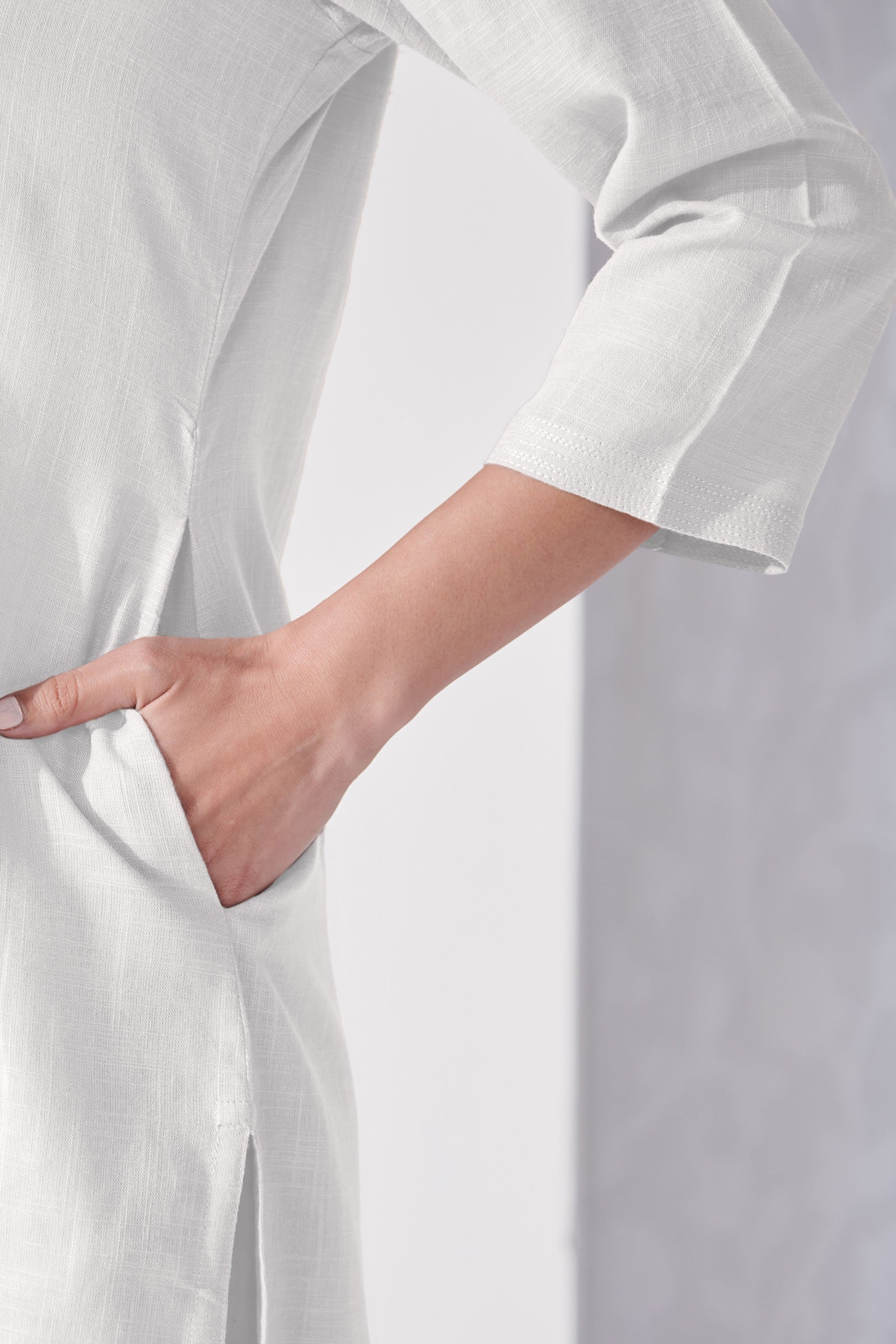 Roza Anaya White Kurta