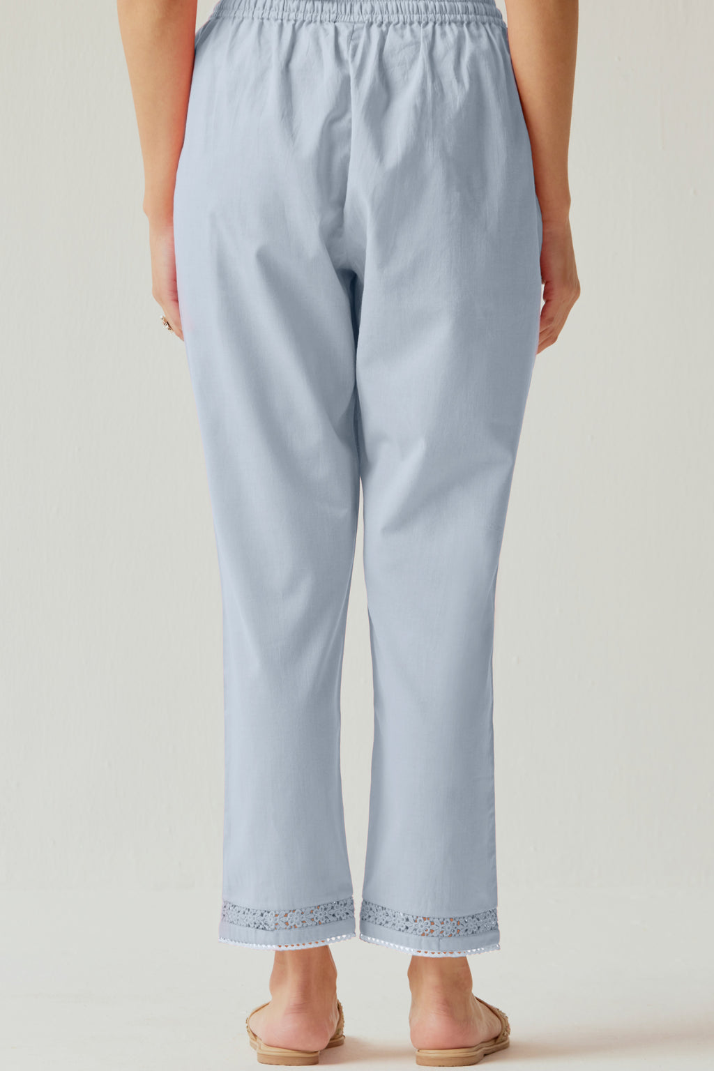Roza Naaz Sky Blue Narrow Pants