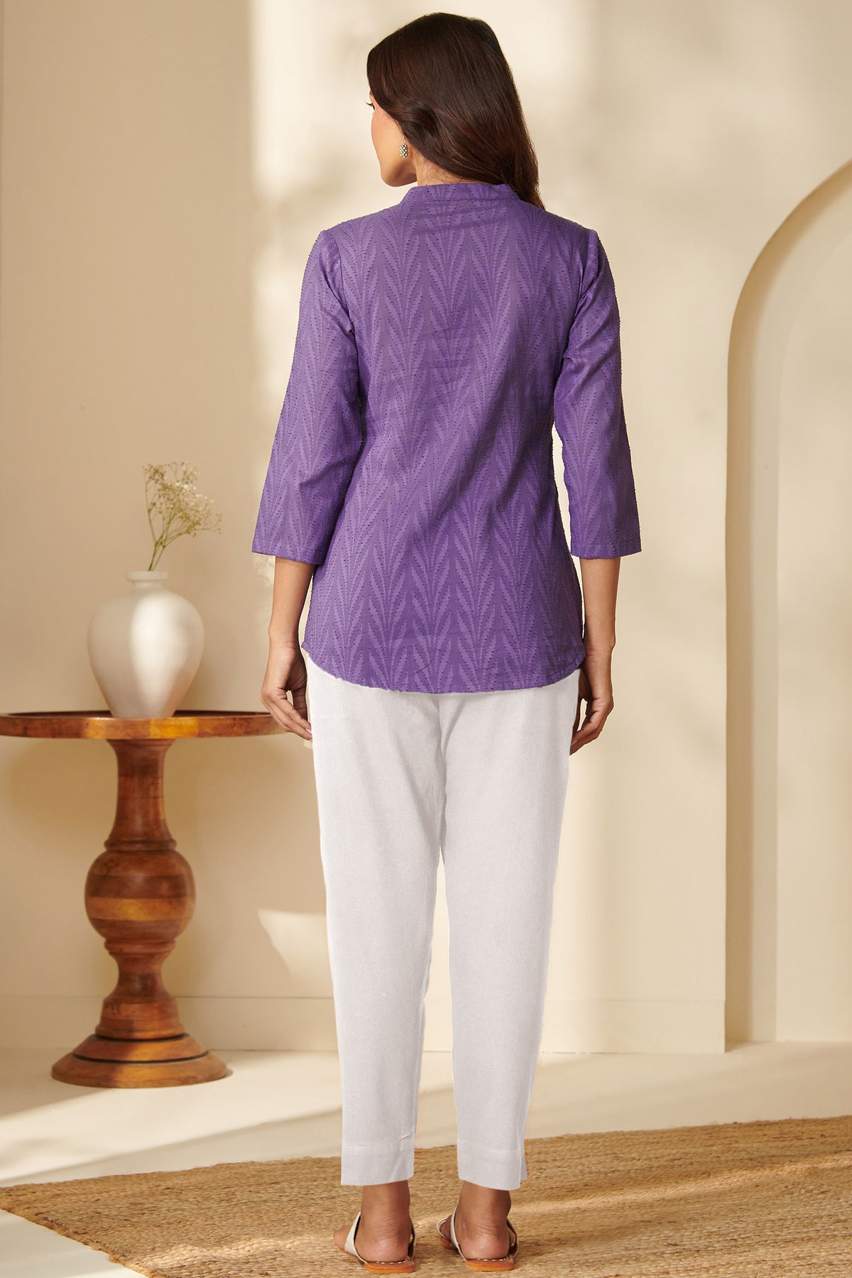 Roza Kaynat Purple Top